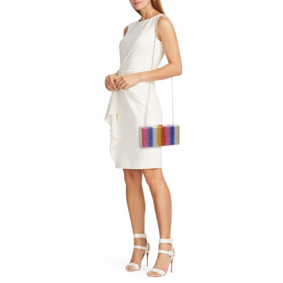 NWT Jill & Ally Multicolor Rhinestone Convertible Rainbow Clutch Purse B… - Picture 3 of 10